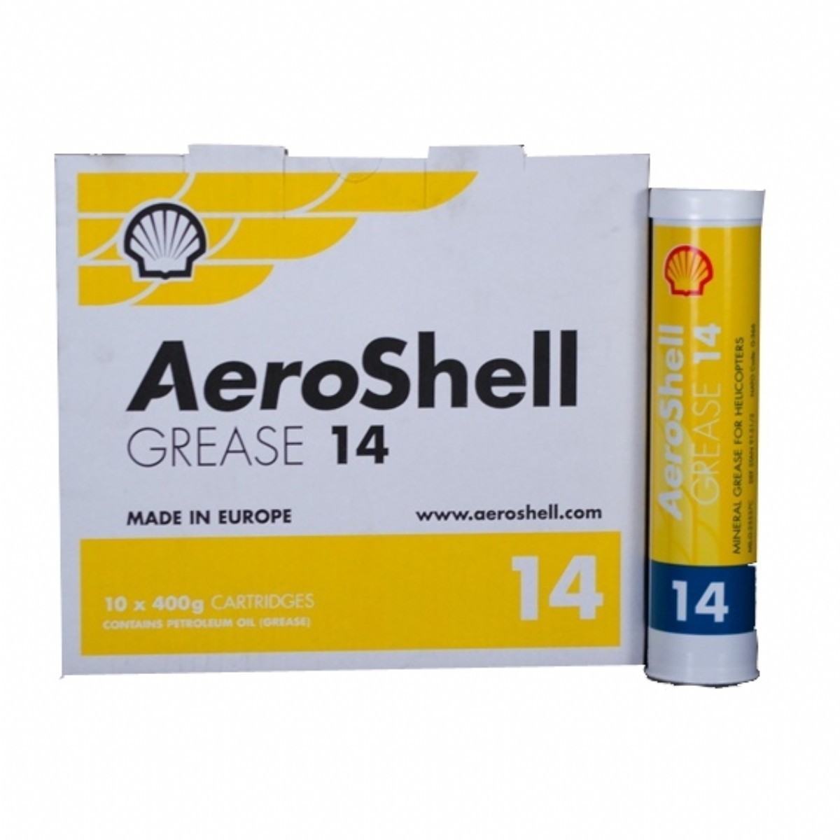 Shell Grease Box AEROSHELL GREASE 14 MIL-G-25537C 400 gm X 30 (Box) | GREASES ...